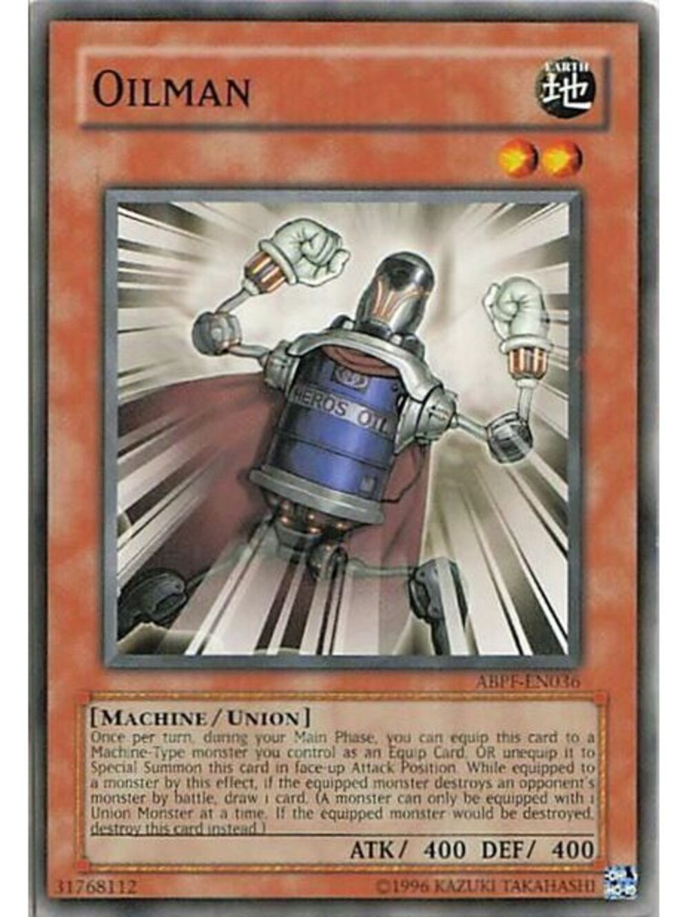 Yu-Gi-Oh! TCG 2010 Oilman NM ABPF